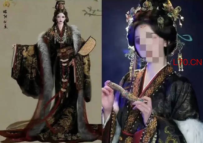 昭阳公主造型疑似抄袭